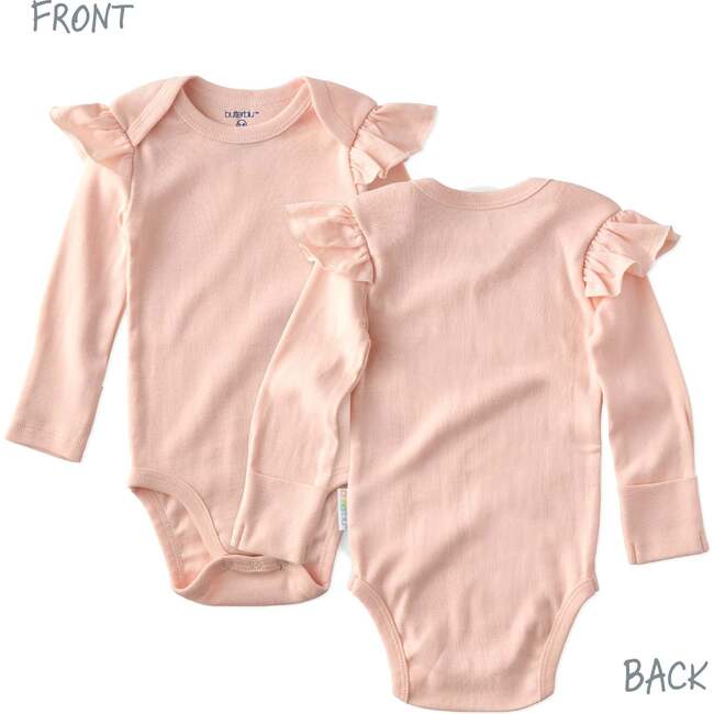 ASHLEY 5-Pack Long Sleeve Ruffle Bodysuits, Sorbet - Onesies - 4