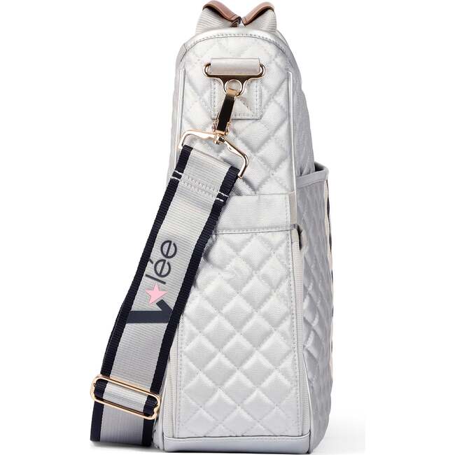 Crossbody Bag, Silver - Bags - 3