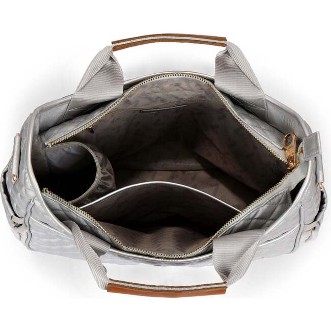 Crossbody Bag, Silver - Bags - 4