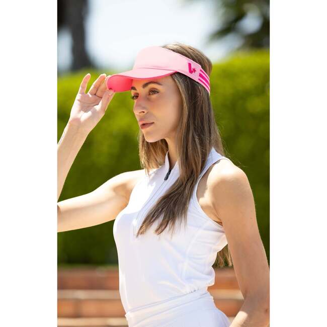 V Star Visor, Pink - Hats - 4
