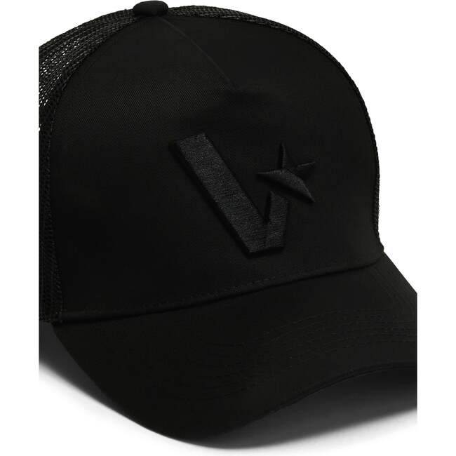 V Star Trucker Hat, Black - Hats - 3