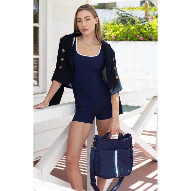 Crossbody Bag, Navy - Bags - 5