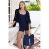 Crossbody Bag, Navy - Bags - 5