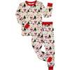 Cozy Christmas Bamboo Long Sleeve Kids Pajama Pants Set Red/Multi - Pajamas - 1 - thumbnail