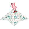 Coastal Christmas Flamingo Baby Lovey Beige/Multi - Plush - 1 - thumbnail