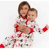 Cozy Christmas Bamboo Convertible Baby Pajama Red/Multi - Footie Pajamas - 2 - thumbnail