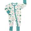Coastal Christmas Bamboo Convertible Baby Pajama Beige/Multi - Footie Pajamas - 1 - thumbnail