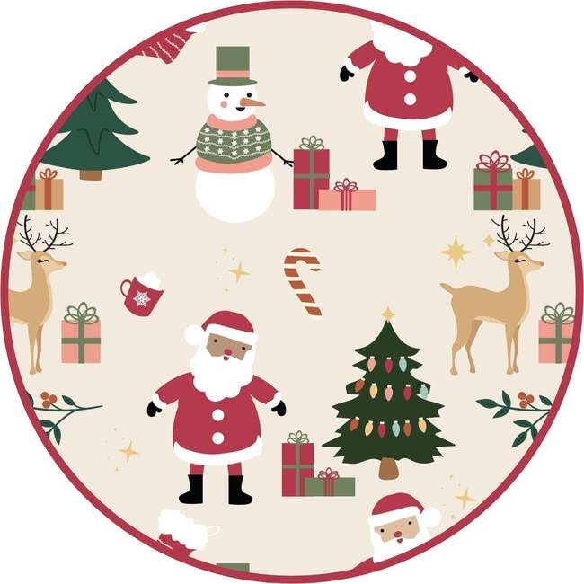 Cozy Christmas Bamboo Convertible Baby Pajama Red/Multi - Footie Pajamas - 4