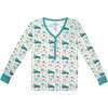 Coastal Christmas Bamboo Women's Top Beige/Multi - Pajamas - 1 - thumbnail