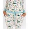 Coastal Christmas Bamboo Women's Top Beige/Multi - Pajamas - 3