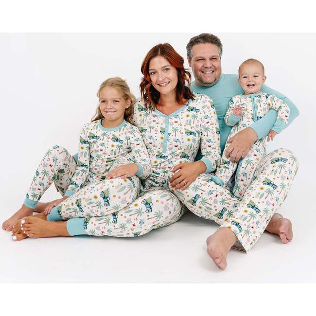 Coastal Christmas Bamboo Women's Top Beige/Multi - Pajamas - 4