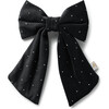 Vivienne Studded Velveteen Double Clip, Black - Hair Accessories - 1 - thumbnail