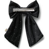 Vivienne Studded Velveteen Double Clip, Black - Hair Accessories - 2