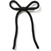 Juliana Textured Knit Long Tail Clip, Black - Hair Accessories - 1 - thumbnail