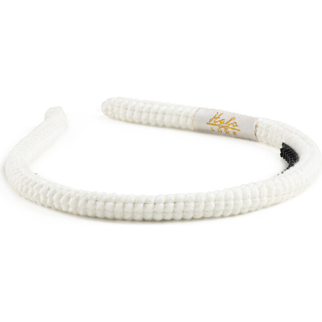 Juliana Textured Knit Headband, Ecru