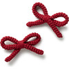 Juliana Textured Knit Double Clip, Ruby - Hair Accessories - 1 - thumbnail