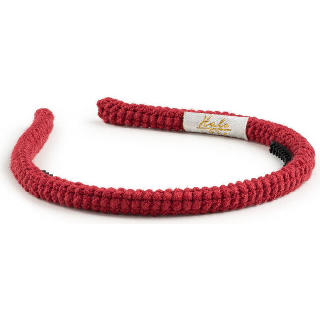 Juliana Textured Knit Headband, Ruby