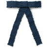 Amara Deconstructed Woolen Long Tail Clip. Navy - Hair Accessories - 1 - thumbnail