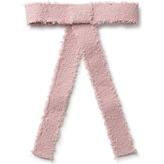 Amara Deconstructed Woolen Long Tail Clip. Mauve