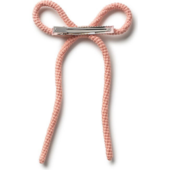 Juliana Textured Knit Long Tail Clip, Ballet Slippers