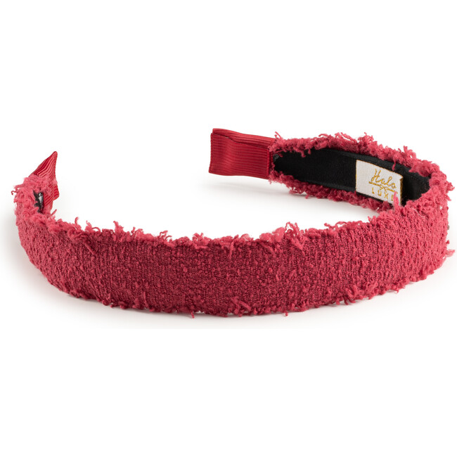 Amara Deconstructed Woolen Headband, Ruby