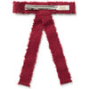 Amara Deconstructed Woolen Long Tail Clip, Ruby - Hair Accessories - 2