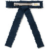 Amara Deconstructed Woolen Long Tail Clip. Navy - Hair Accessories - 2