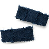 Amara Deconstructed Woolen Double Clip, Navy - Hair Accessories - 1 - thumbnail