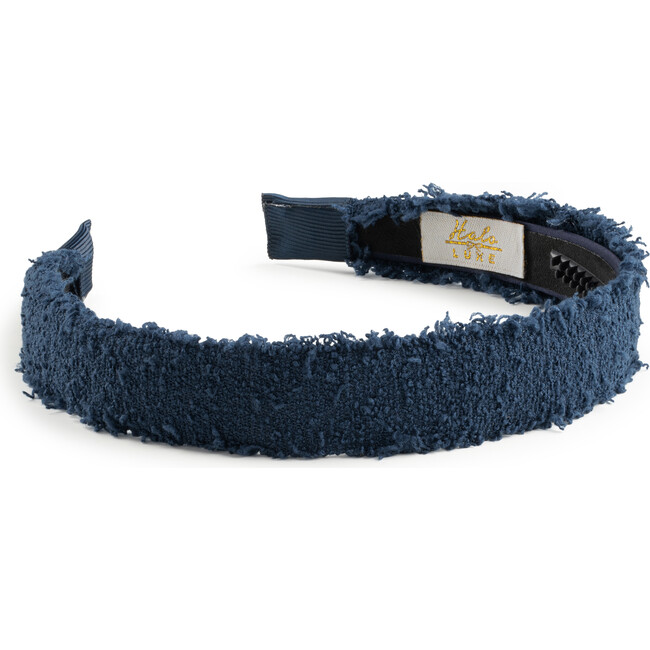 Amara Deconstructed Woolen Headband, Navy