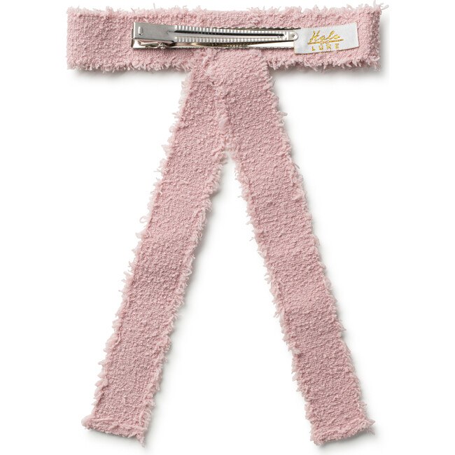 Amara Deconstructed Woolen Long Tail Clip. Mauve