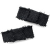 Amara Deconstructed Woolen Double Clip, Black - Hair Accessories - 1 - thumbnail