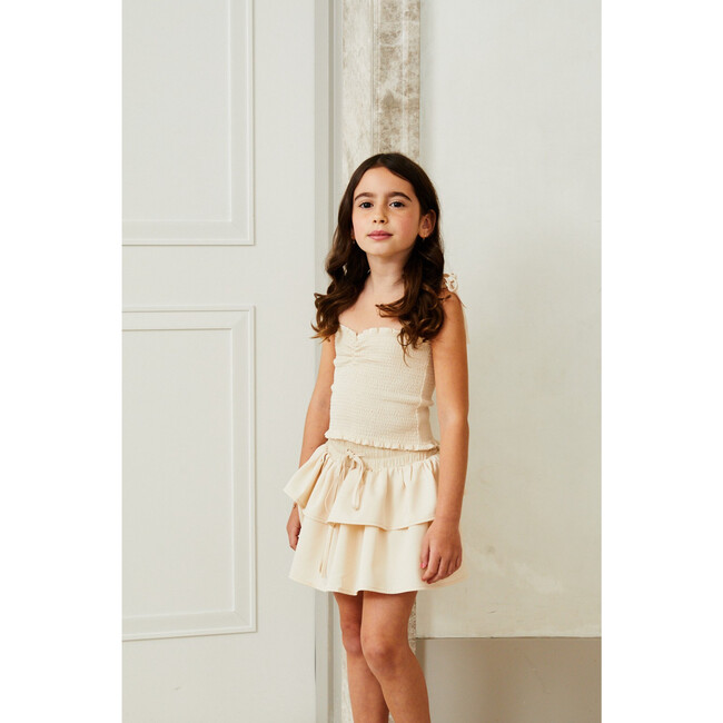 Willow Satin Champagne Skort