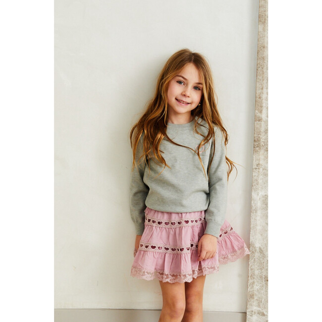 Tiegen Heart Grey Sweater