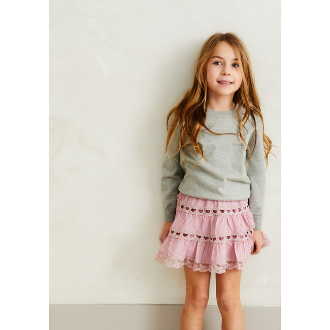 Sofia Ballet Pink Heart Bow Lace Mini