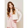 Shana Ballet Pink Quilted Heart Pointelle Cardigan - Sweaters - 1 - thumbnail
