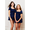 Lexi Navy Cap Smocked Dress - Dresses - 2