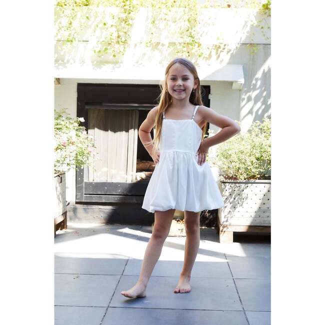 Bailey White Rose Satin Ballet Dress