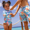 Sustainable Leg Frill Surf Suit, Kaleido Fish - One Pieces - 3 - thumbnail