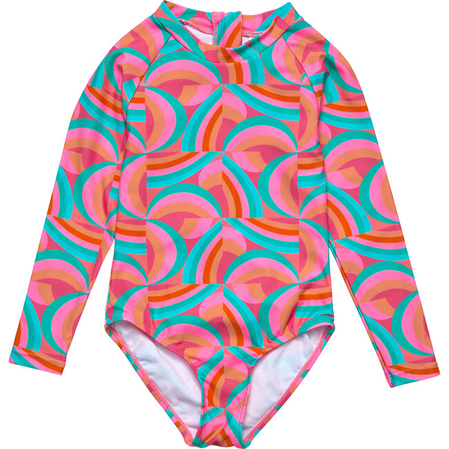 Geo Melon Sustainable LS Surf Suit - One Pieces - 1