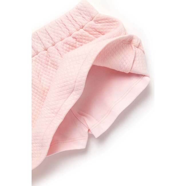 Diamond Quilt Pima Skirt Set, Lt Pink