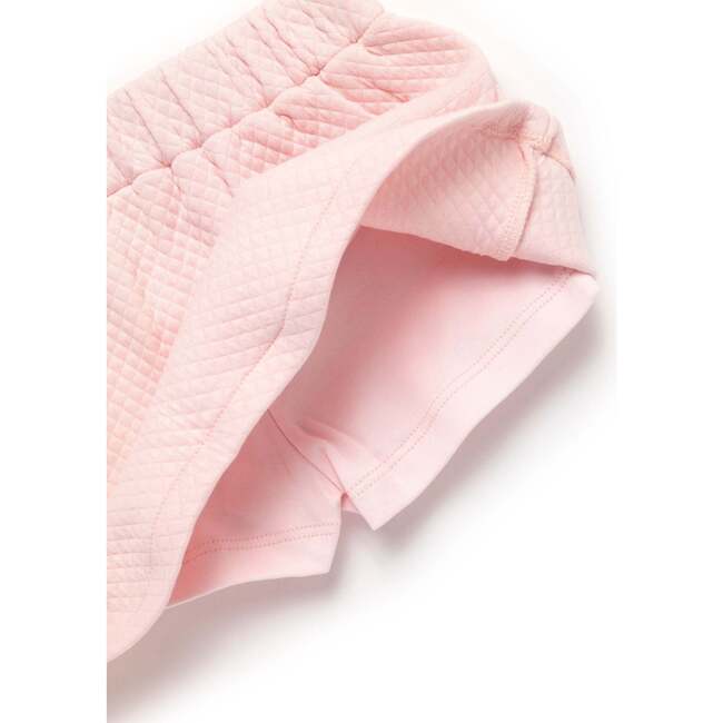 Diamond Quilt Pima Tween Skirt Set, Lt Pink