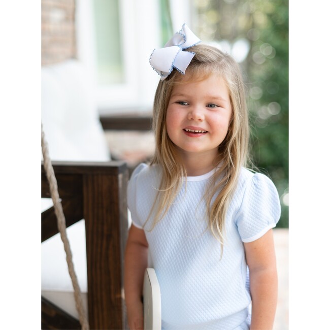 Diamond Quilt Pima Skirt Set, Lt Blue - Mixed Apparel Set - 4