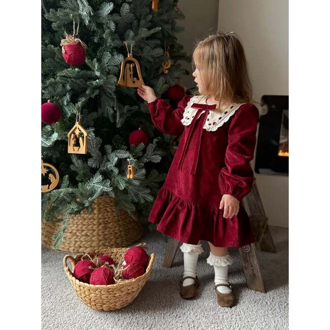 The Ophelia Dress, Mulberry Corduroy Mulberry