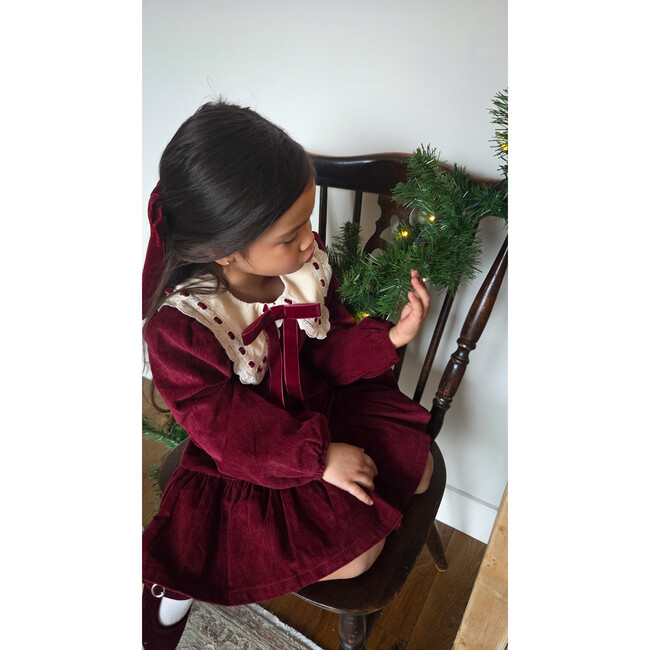 The Ophelia Dress, Mulberry Corduroy Mulberry - Dresses - 3