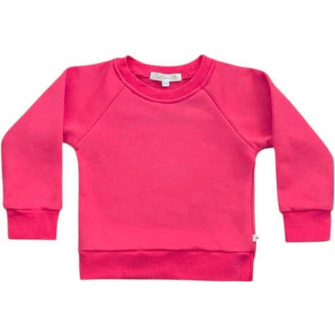 Crewneck Terry Sweatshirt, Candy Pink