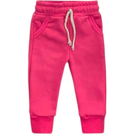 Crewneck Terry Jogger Pant Sweatsuit Set, Candy Pink