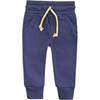 Crewneck Terry Jogger Pant Sweatsuit Set, Indigo Blue - Mixed Apparel Set - 2 - thumbnail