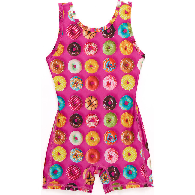 Girls Leotard, Donuts on Pink