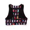 Girls Hi-Shine Sports Bra, Cowgirl Boots on Black - Bras - 3