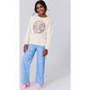 Girls Twill Pant, Cherries on Denim - Pants - 2